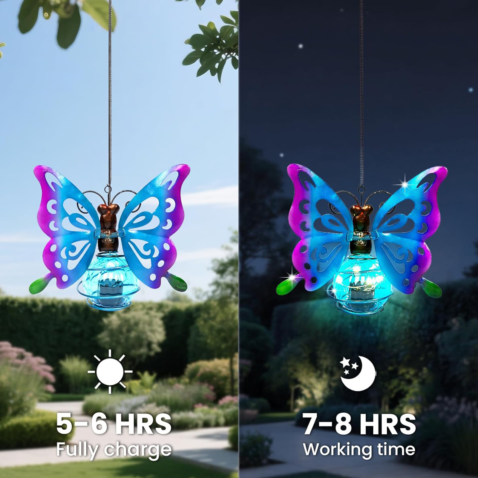 Solar Hanging Bug Light LED Si - Lighting Bug Decor 评论和价格