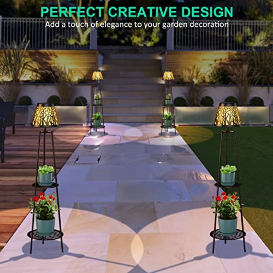2 Pack Outdoor Solar Floor Lam - Decor Lighting Pack 评论和价格