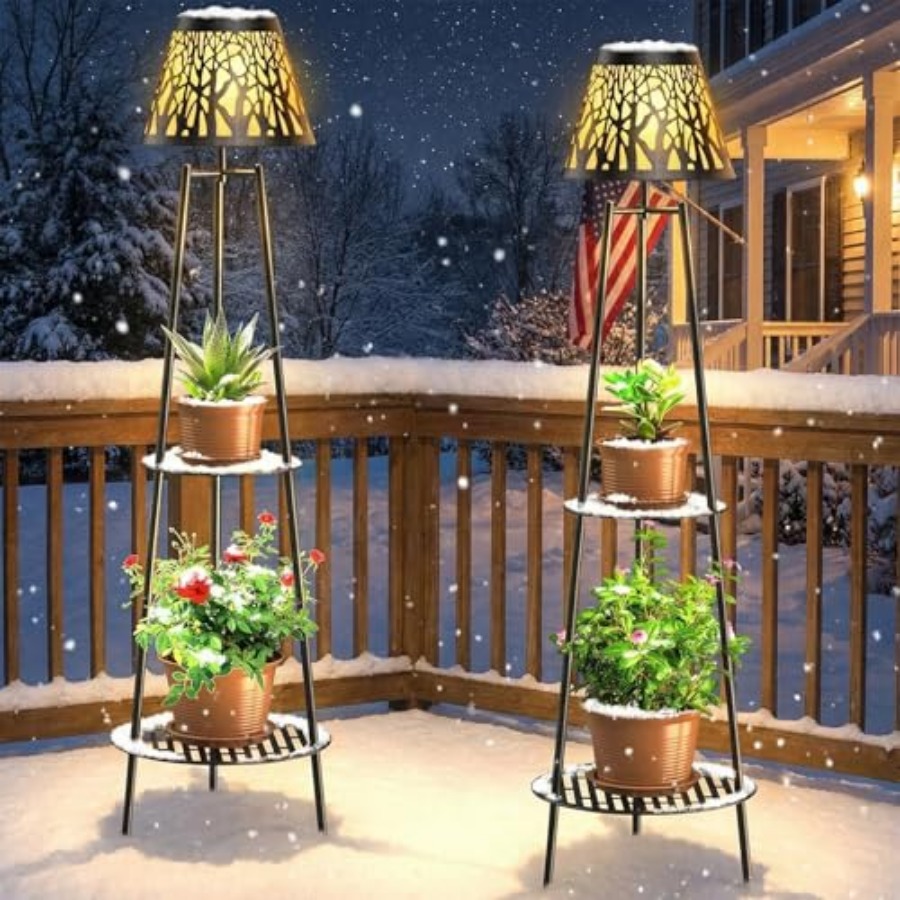 2 Pack Outdoor Solar Floor Lam - Decor Lighting Pack 评论和价格