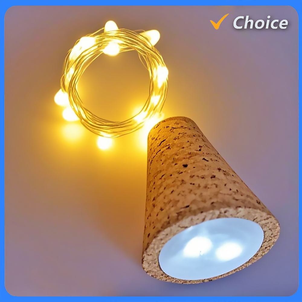 Wodden Bar LED Wine Bottle Cor - Decor Lighting Cork 评论和价格