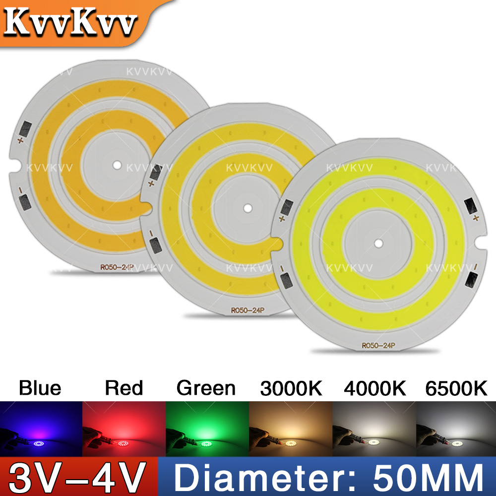 3V 4V Round COB LED Lamp Parts - Lighting Decor House 评论和价格
