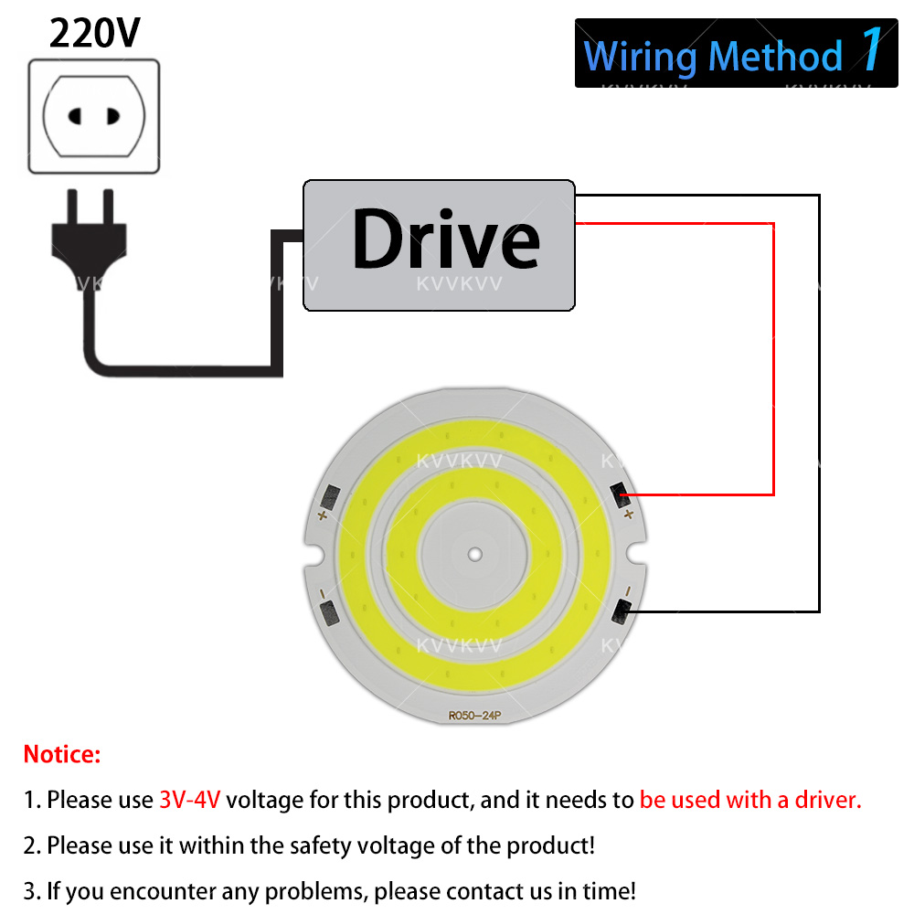3V 4V Round COB LED Lamp Parts - Lighting Decor House 评论和价格
