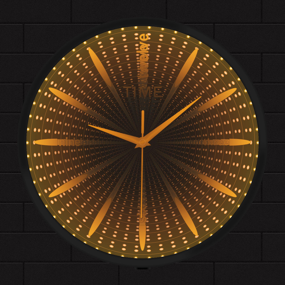 Interstellar Infinity Mirror L - Lighting Home Decor Wall Clocks 评论和价格