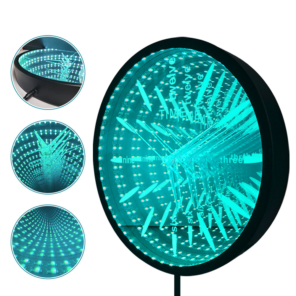 Interstellar Infinity Mirror L - Lighting Home Decor Wall Clocks 评论和价格