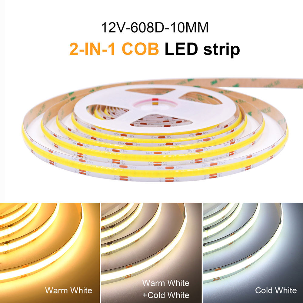12V 24V COB CCT Led Strip Ligh - Decor Lighting Hours 评论和价格