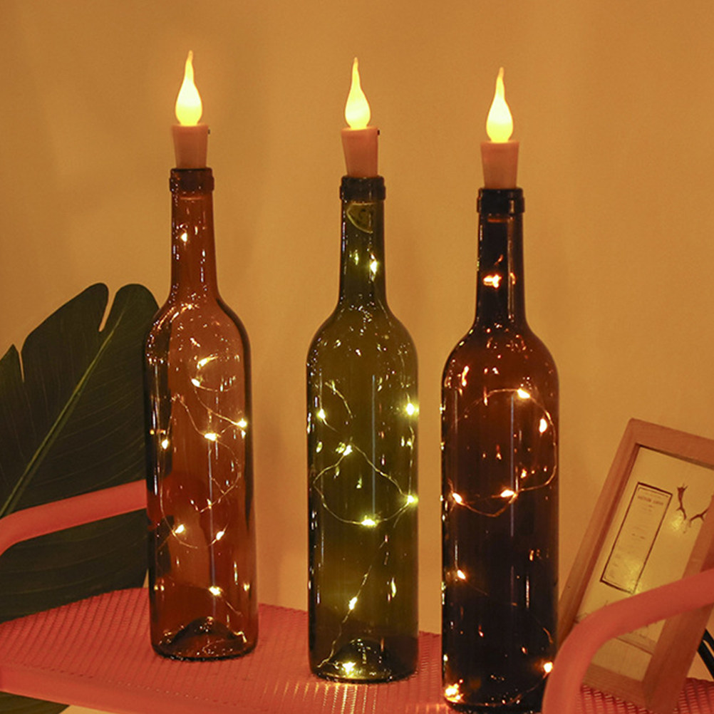 6Pcs Creative Wine Bottle Stri - Decor Lighting Cork 评论和价格