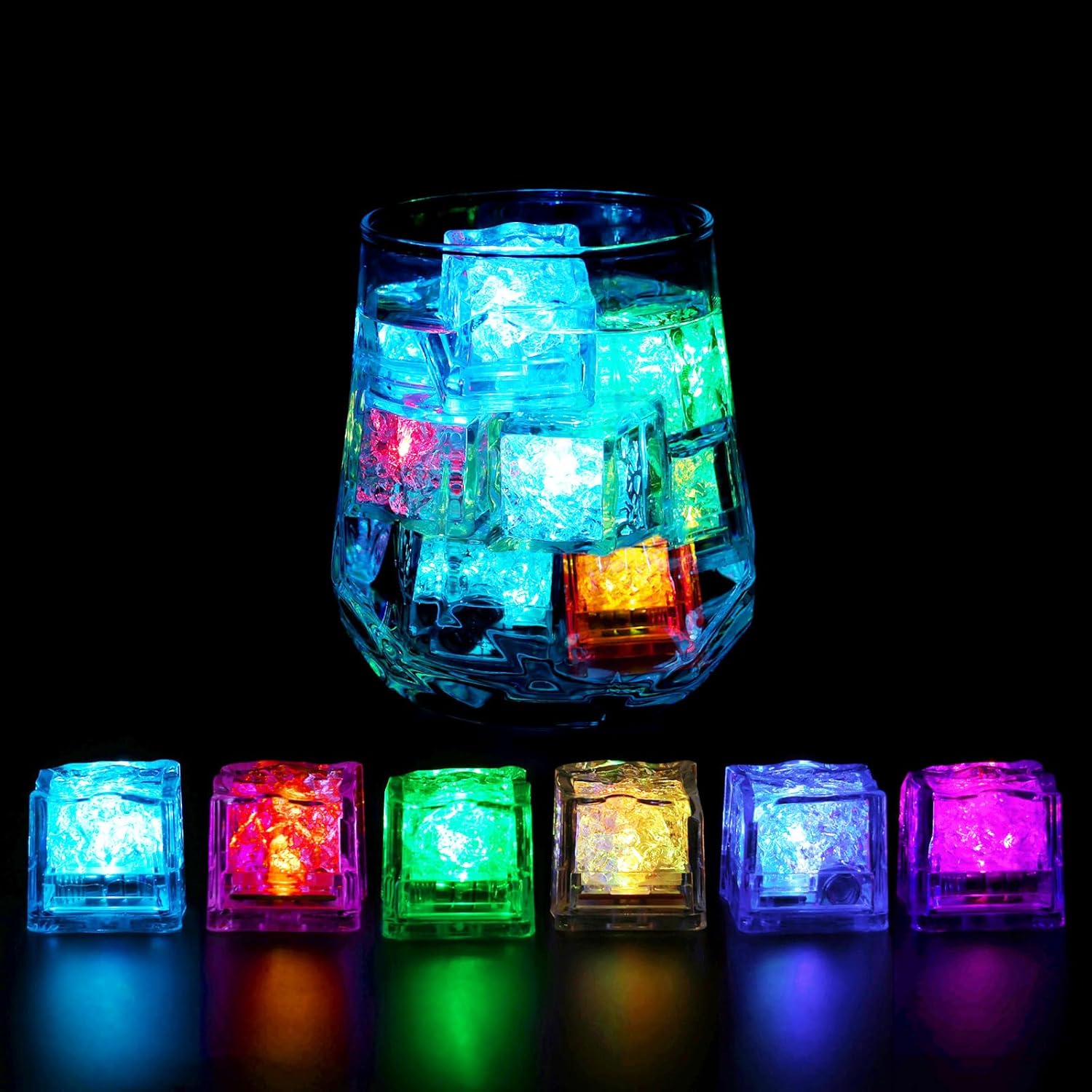 50/100 Pack of LED Ice Cubes G - Decor Lighting Pack 评论和价格