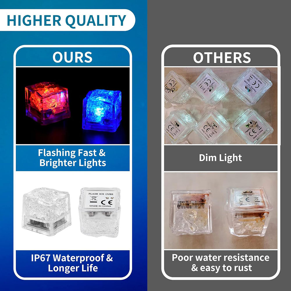 50/100 Pack of LED Ice Cubes G - Decor Lighting Pack 评论和价格