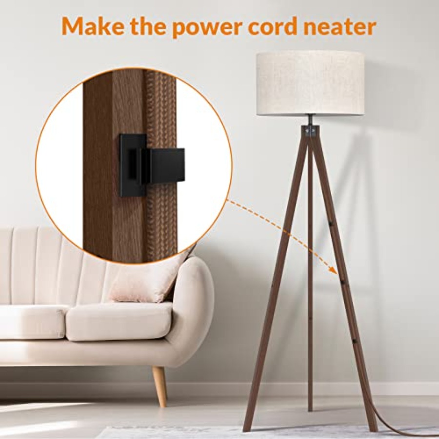 Wood Tripod Floor Lamp, Mid Ce - Floor Lamp Tripod 评论和价格