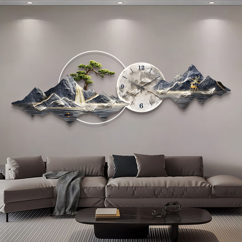 Living Room Wall Clocks Art Mu - Lighting Home Decor Wall Clocks 评论和价格