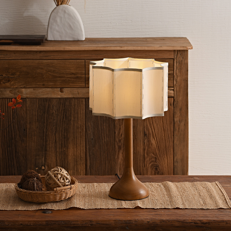Wabi Sabi Style Wooden Standin - Floor Lamp Tripod 评论和价格
