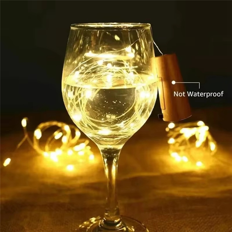 ABEZ 10Pcs Solar Wine Bottle C - Decor Lighting Cork 评论和价格