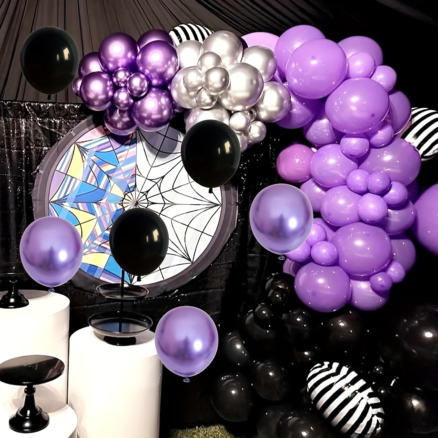 Purple and Black Balloons, 70  - Decor Lighting Pack 评论和价格