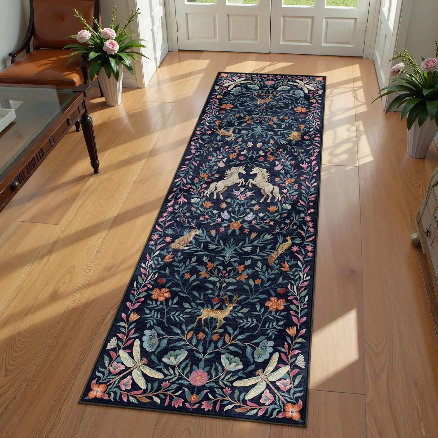 Bug Flower Theme Runner Rug Li - Lighting Bug Decor 评论和价格