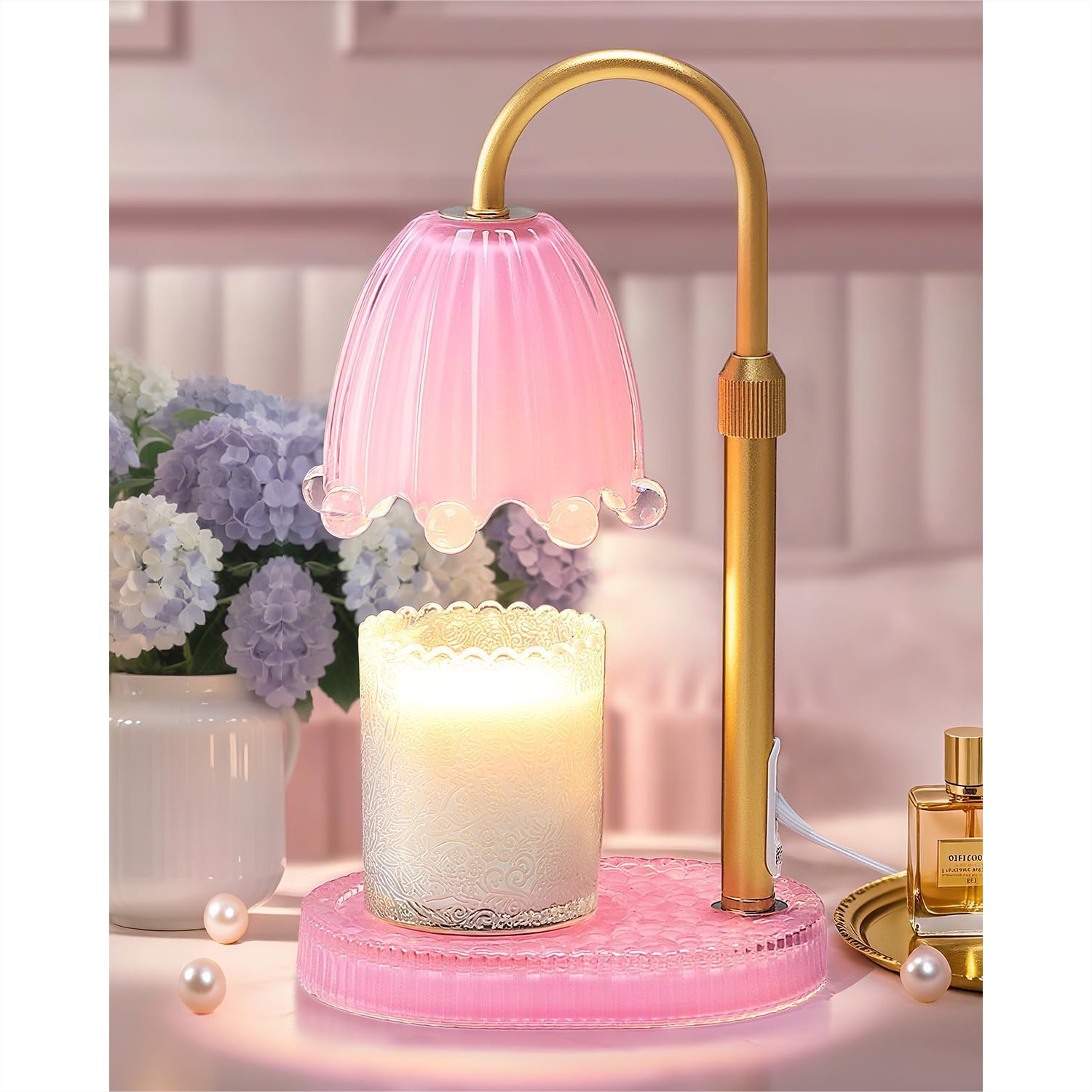 Flower Candle Warmer Lamp with - Wax Melter Electric 评论和价格