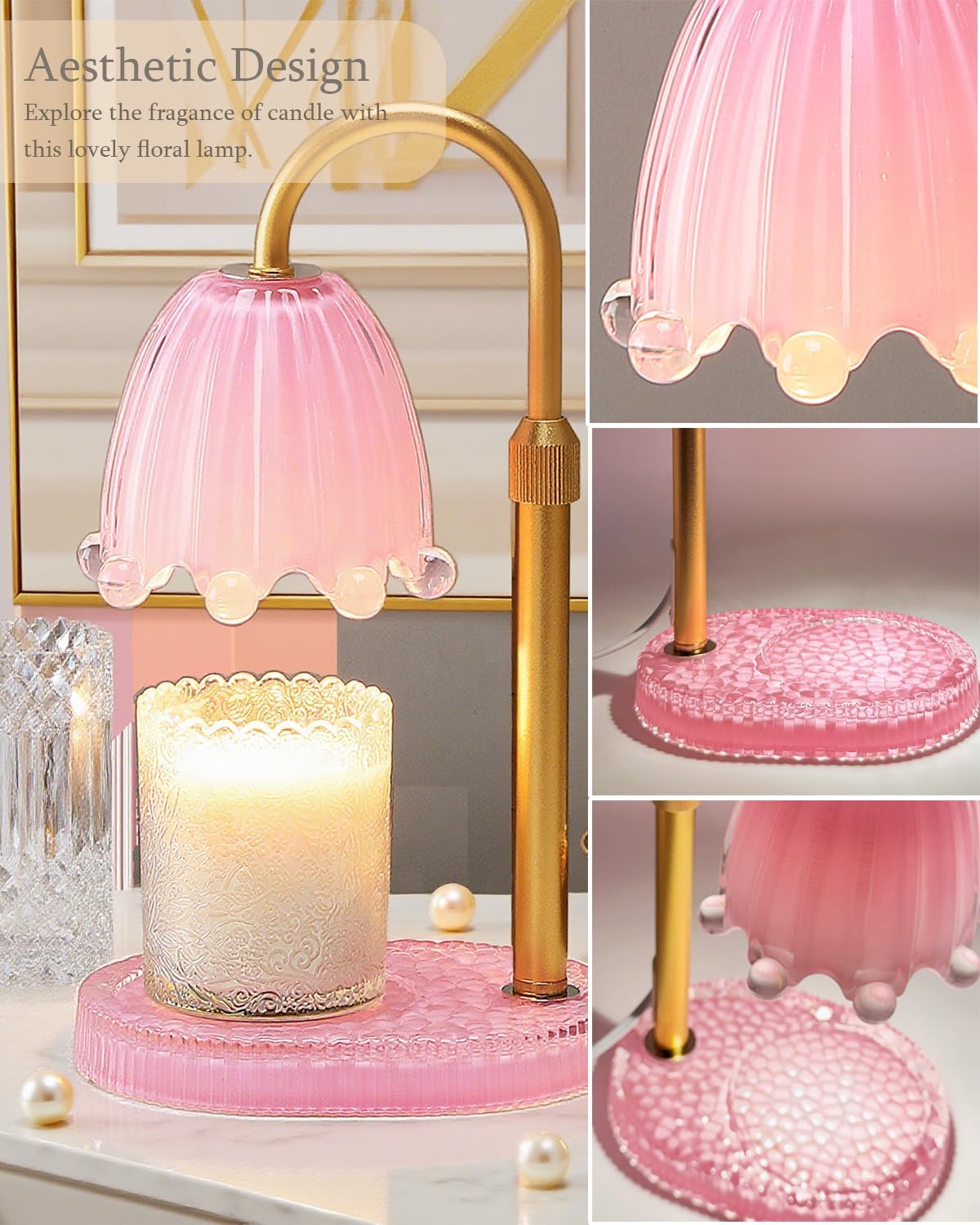 Flower Candle Warmer Lamp with - Wax Melter Electric 评论和价格