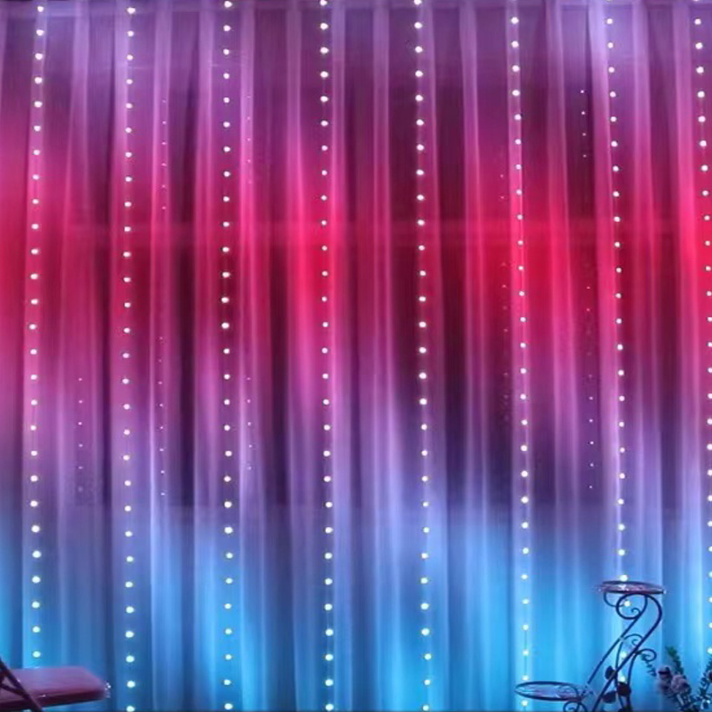 3M RGB Smart LED Curtain Light - Lighting Christmas Decor 评论和价格