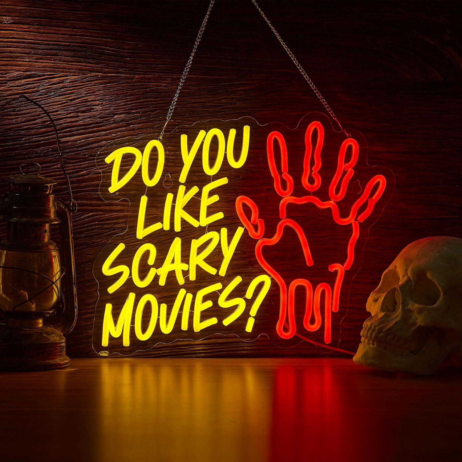 Do You Like Scary Movies Neon  - Led Lighting Wall Decor 评论和价格