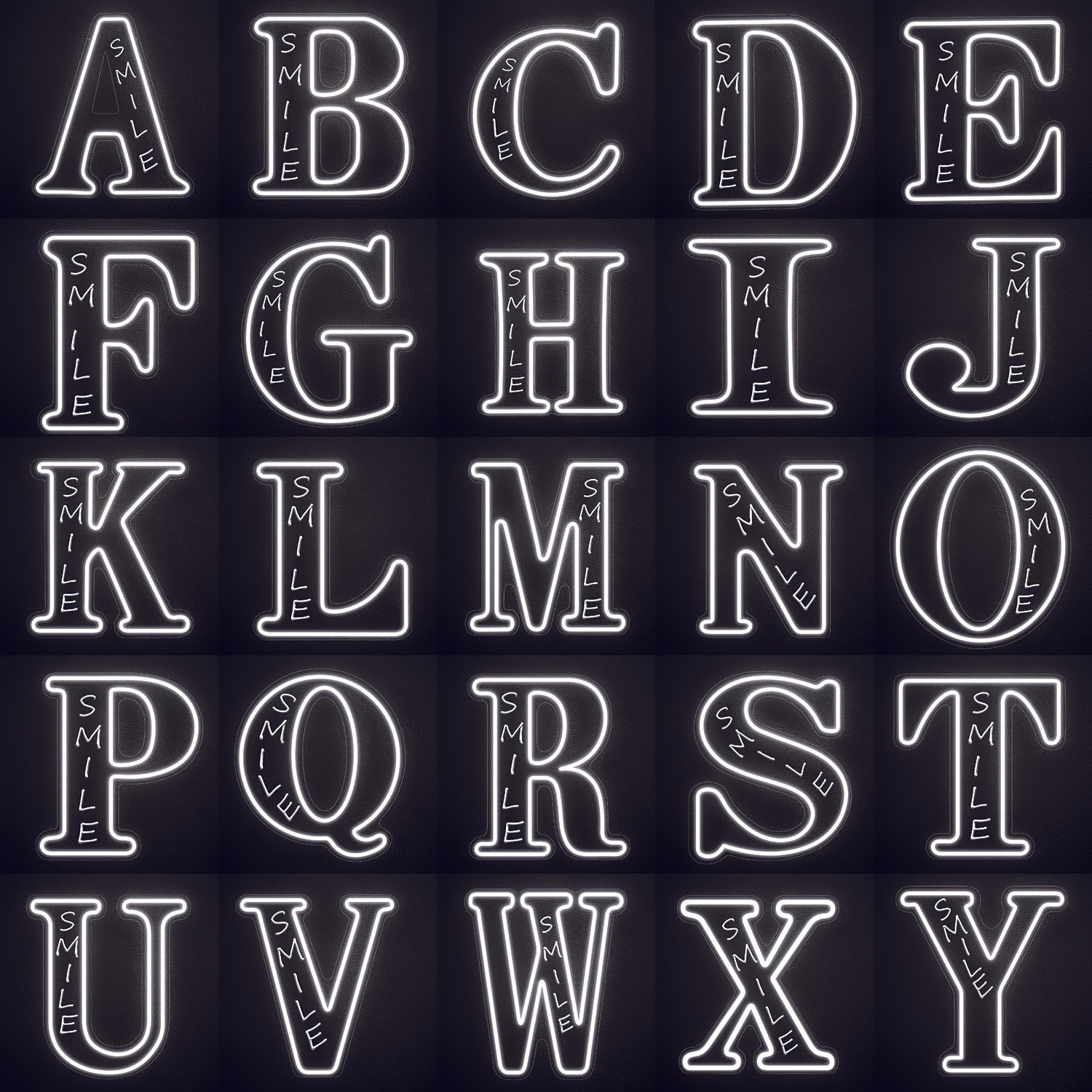 Custom 26 Letters 3D Embossed  - Lighting Christmas Decor 评论和价格