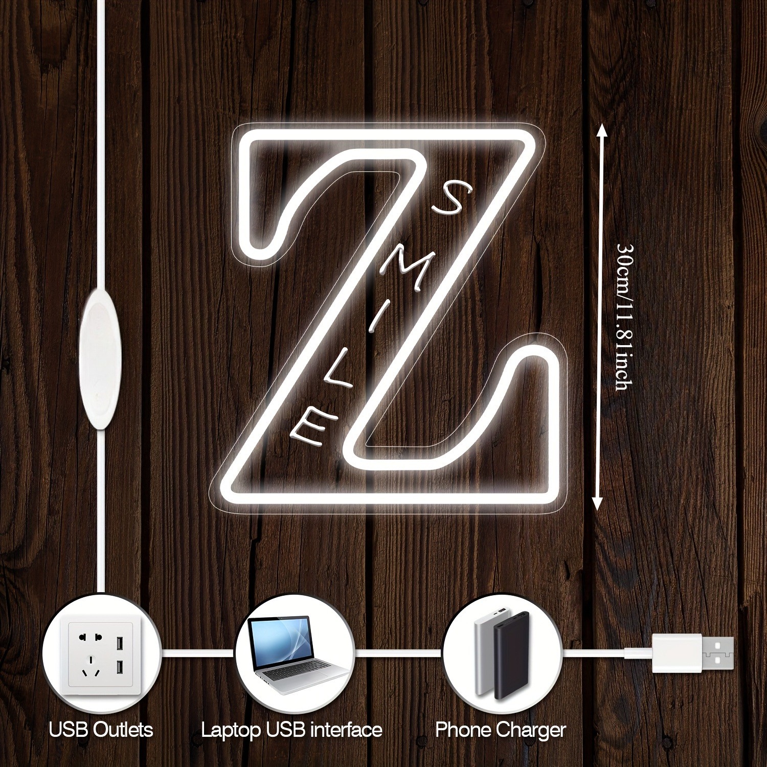 Custom 26 Letters 3D Embossed  - Lighting Christmas Decor 评论和价格