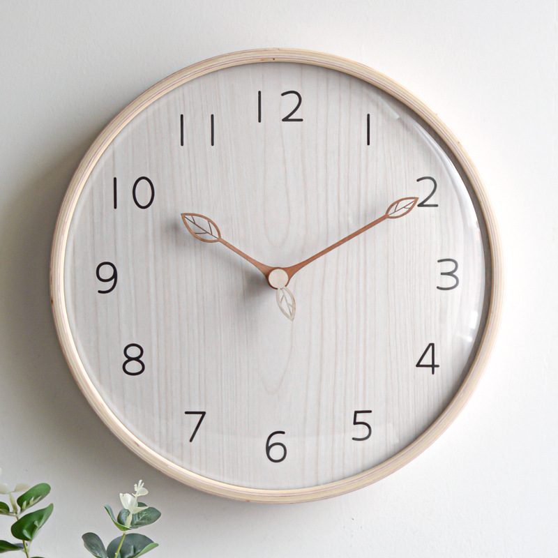 Nordic Style light Wooden Wall - Lighting Home Decor Wall Clocks 评论和价格