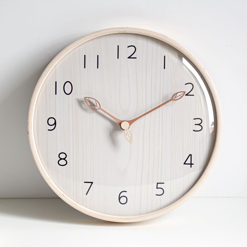 Nordic Style light Wooden Wall - Lighting Home Decor Wall Clocks 评论和价格