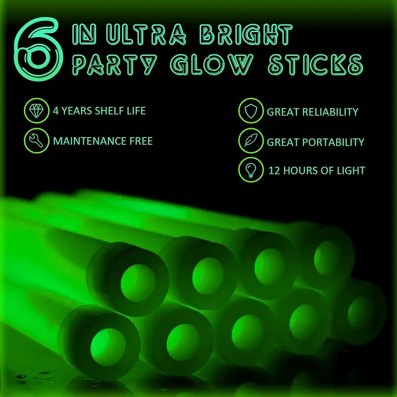 6-Inch Mini Glow Sticks with H - Decor Lighting Hours 评论和价格