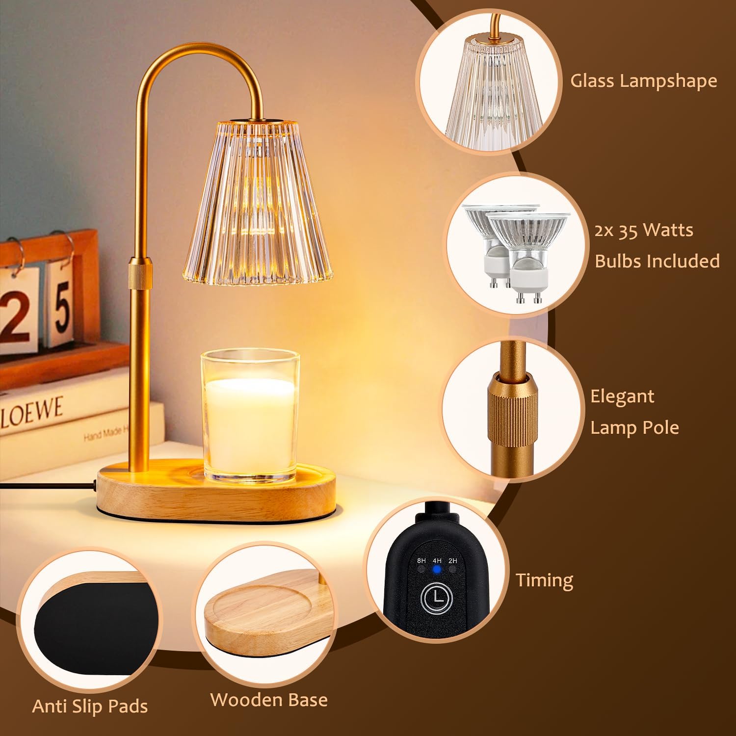 Electric Candle Warmer Lamp wi - Wax Melter Electric 评论和价格