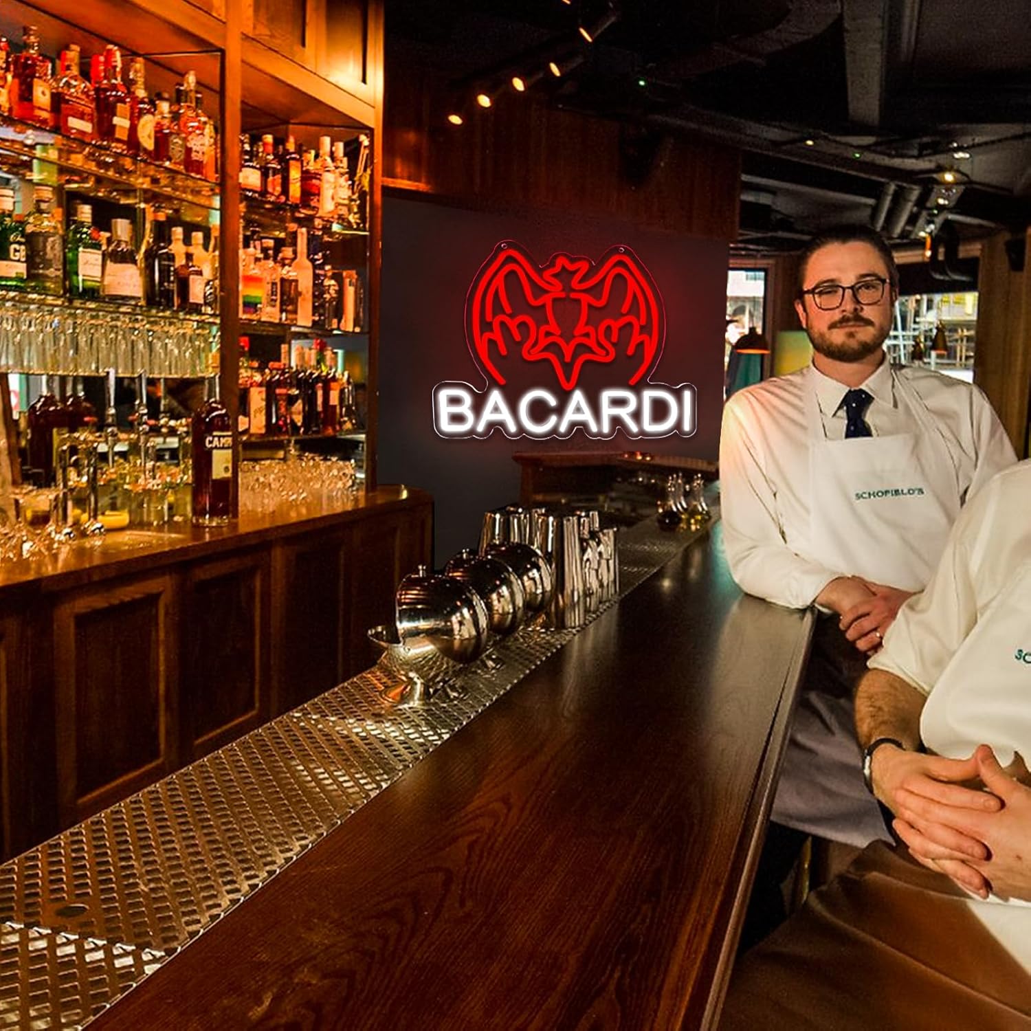 USB Dimmable Bacardi Bat Logo  - Home Decor Lighting Brands 评论和价格