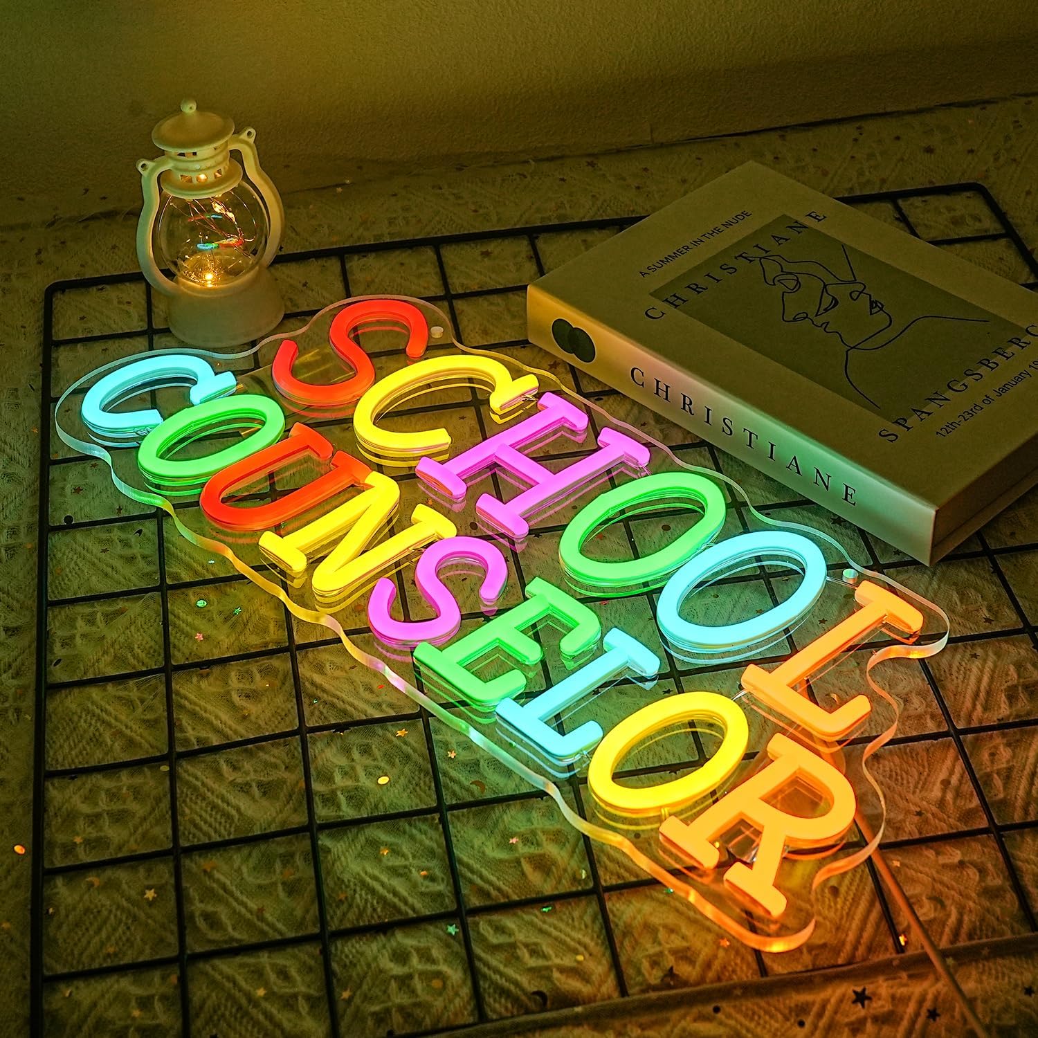School Counselor Neon Sign Art - Led Lighting Wall Decor 评论和价格
